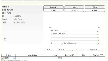 18 Créer un devis et le transformer en facture