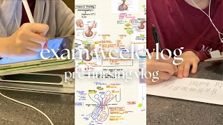 STUDY VLOG: cramming for 2 exams in 4 days, studying with friends, cooking