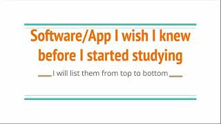 Software/App I wish I knew before I started studying. screenshot 1