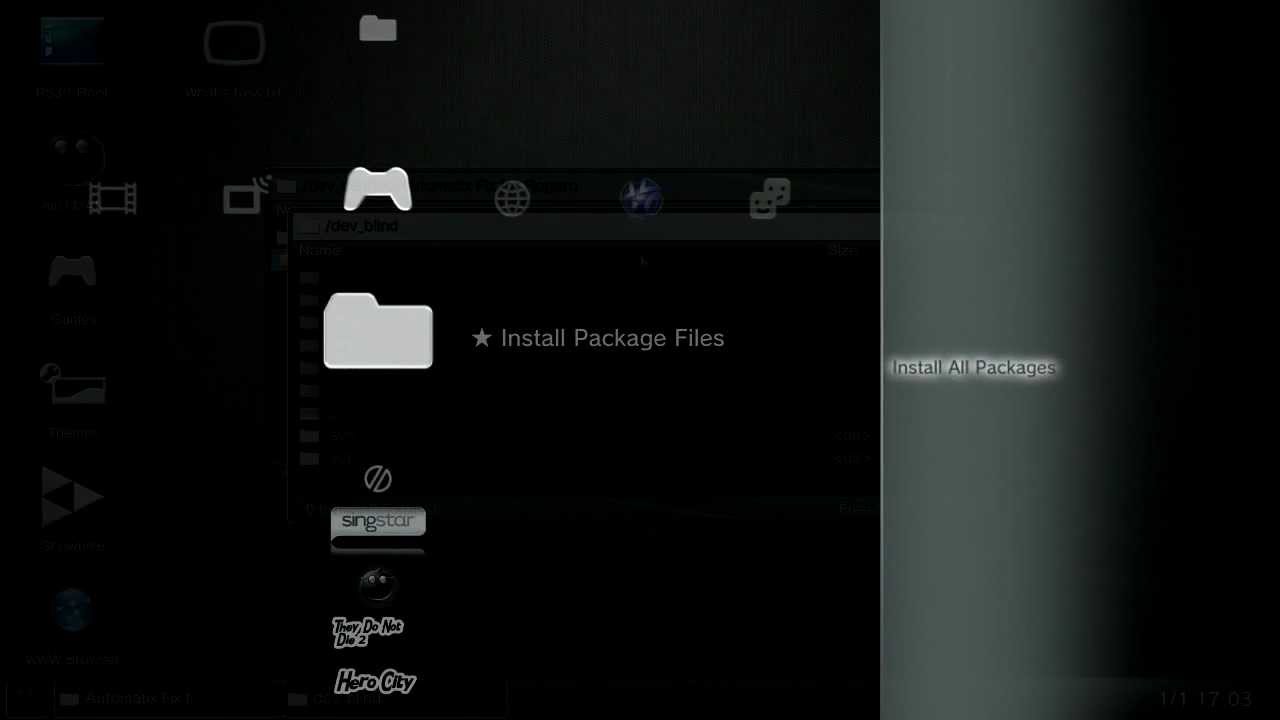 Install Package Files" XMB Fix For Rogero 4.30 - PS3 Homebrew - YouTube