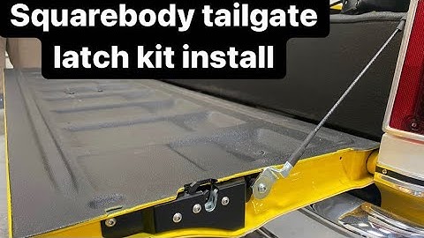 Chevy Square Body Tailgate Latch Upgrade Install