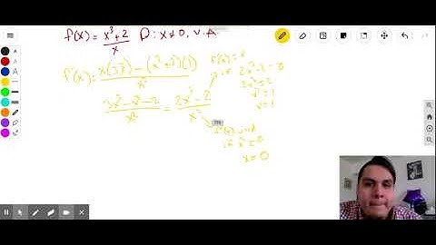 First Derivative Test of a Rational Function
