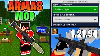 🤑 APPLOK GUNS para Minecraft Bedrock 1.21.94 - MOD de ARMAS REALISTA para MCPE 1.21.X screenshot 2