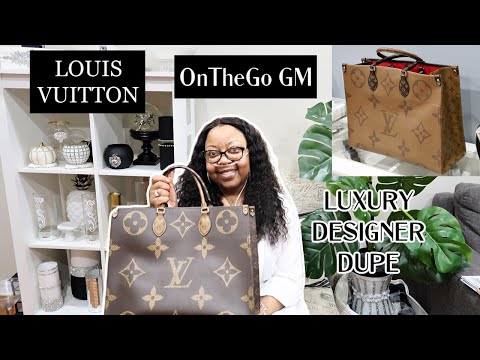 Affordable Designer Dupe Unboxing, Louise Vuitton OnTheGo GM