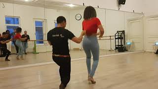 kizomba class by Frans and Sarah in Brussel