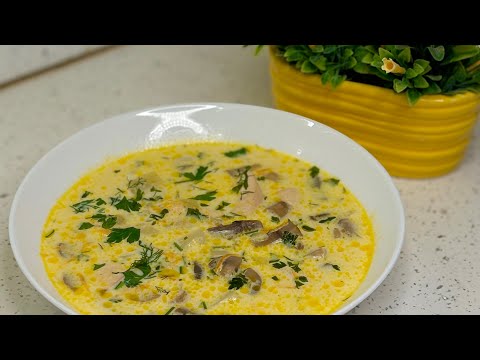 СЫРНЫЙ СУП С КУРИЦЕЙ И ГРИБАМИ! Простой и всеми любимый