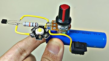 SUPER FINE LED DIMMER MACHINE HAFTED AT HOME USING A 20K POTENTIO RESISTOR AND 2W HPL LED