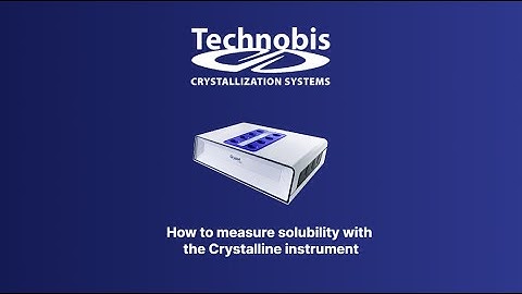 How to measure solubility with Crystalline