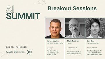 Breakout Session: Pre-Seed AMA: Fundraising with Just a Demo