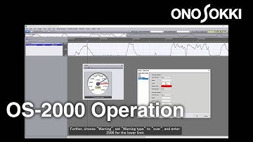 ONO SOKKI OS-2000 Operation