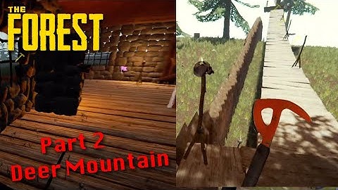 The Forest - Deer Mountain Base (Part 2 - Walls, Roof, Tree Platform Defense)