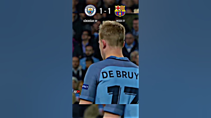 Manchester City VS Barcelona 2016 ⚔️