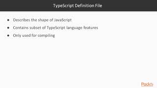 Famous Mastering TypeScript: Definition Files  | packtpub.com Profile