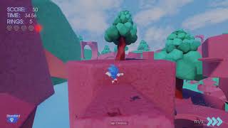 Sonic Overdrive Test Area Demo V2 (Dreams PS5 4K HDR)