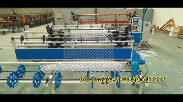 Single Wire Automatic Chain Link Fence Machine#chain link fence machine