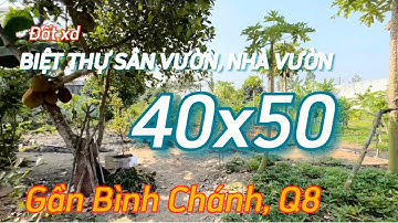 [Đã Bán] Nhà Vườn 365 Bình Chánh | Đất Vườn Cần Giuộc Long An 911m2 20x50m coopmart Cần Giuộc QL50