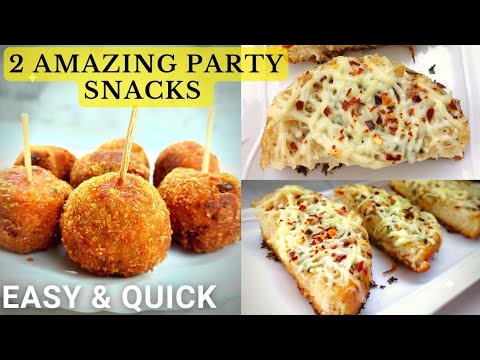 2 Easy Party Snacks | Indian Veg Party Starter and Snacks Recipe