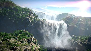 Breathtaking Waterfalls In Blender
