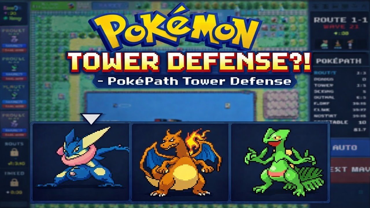 Защита башни в Pokémon! - Защита башни в PokéPath, эпизод 1