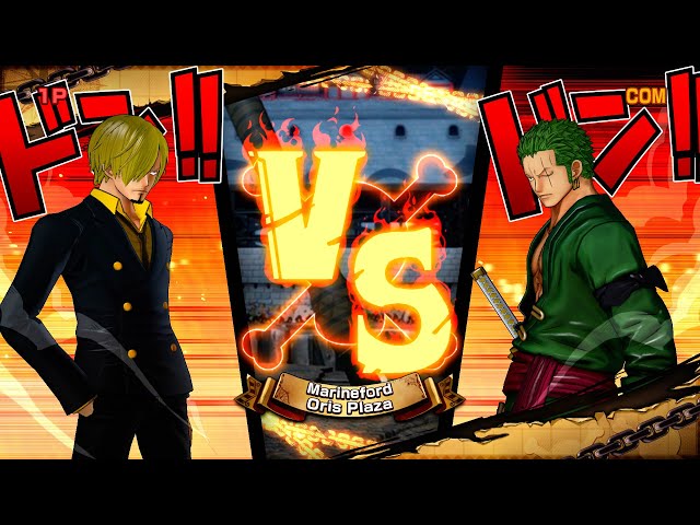 Sanji vs Zoro - One Piece: Burning Blood - YouTube