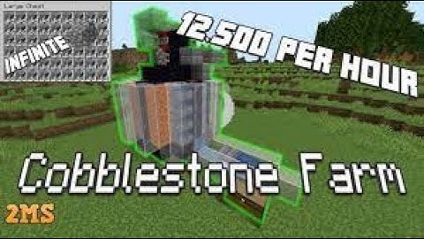 Minecraft Fully Automatic Mini Cobblestone Farm   12,000+ Per Hour  1.16 and 1.17