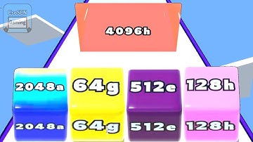 Jelly Run 2048 | All Levels Gameplay | Android, iOS | Satisfiyng Mobile Tiktok Games NEW UPDATE #21