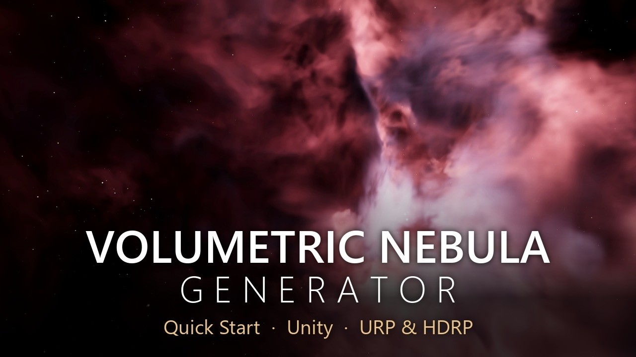 Volumetric Nebula Generator – Fly-Through 3D Space Nebulae (URP & HDRP), video preview 3