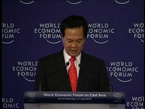 www.weforum.org 06.06.2010 Opening Ceremony The World Economic Forum and the Government of Vietnam, in the presence of dignitaries from Cambodia, China, Laos, Myanmar and Thailand, inaugurates the 19th World Economic Forum on East Asia. Samdach Akka Moha Sena Padei Techo Hun Sen, Prime Minister of Cambodia Bouasone Bouphavanh, Prime Minister of Laos Kiat Sittheeamorn, President of Thailand Trade Representative U Thein Sein, Prime Minister of Myanmar Wang Zhizhen, Vice-Chairwoman, National Committee of the Chinese People's Political Consultative Conference (CPPCC), People's Republic of China Opening Address by Nguyen Tan Dung, Prime Minister of Vietnam; Chair, 2010 ASEAN Chaired by Klaus Schwab, Founder and Executive Chairman, World Economic Forum
