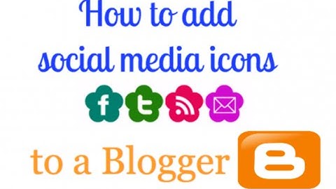 How to Add Social Media Icon in Blogger?