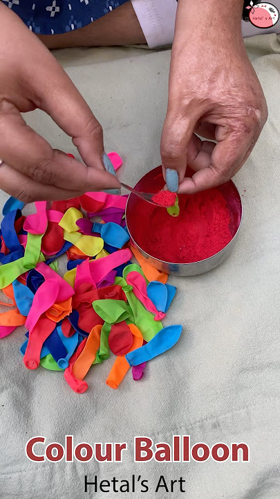 Color Balloon 🎈 Holi Idea