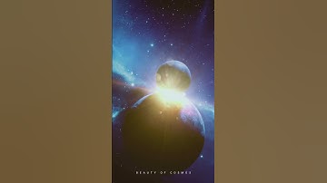 The collision between planet and its moon | #astronomy #planets #solarsystem #space #astrophysics