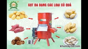 MÁY GỌT VỎ RỬA KHOAI TÂY 3A| MÁY GỌT, RỬA CỦ KHOAI LANG SẠCH 100%