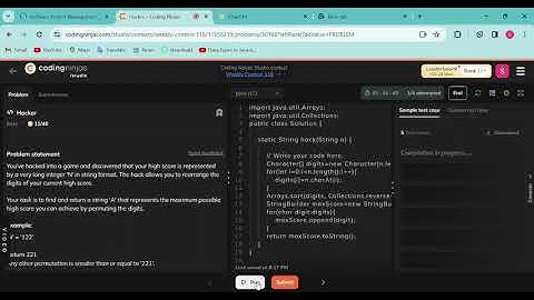 Coding ninja weekly contest-118 || java || All solution || Hacker || Find the extra letter