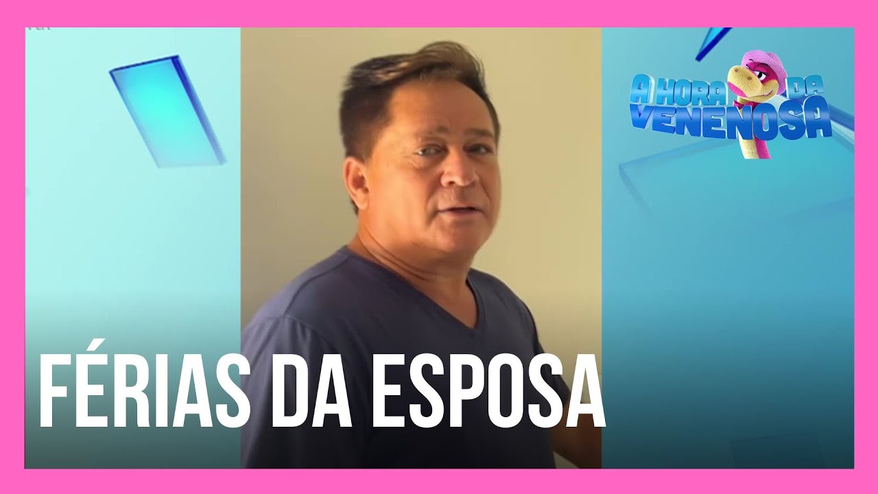 Leonardo tira férias da esposa e sai de casa cantarolando de felicidade