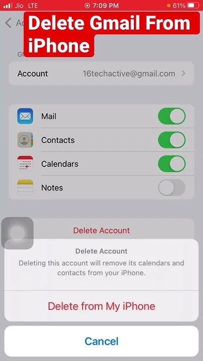 how-to-delete-gmail-from-iphone-tamil-iphone-shorts-youtube