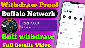 Buffalo Network Withdraw | Buffalo Network Withdraw Kaise krain | BUFF withdraw proof