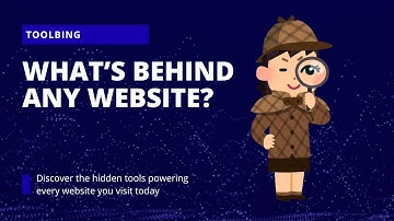 Ever wondered what technologies power your favorite websites?