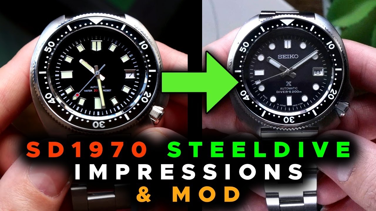 Steeldive 6105 Homage Unboxing & Mod - YouTube