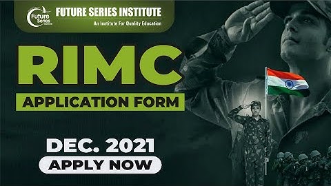 RIMC Dehradun Entrance 2021 APPLICATION FORM RELEASED | RASHTRIYA INDIAN MILITARY COLLEGE | #DECEXAM