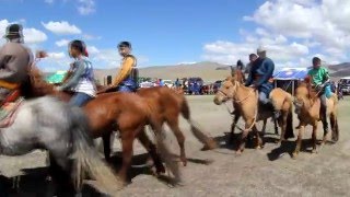 Монголия, великое путешествие на УАЗе -часть 3 - Скачки - trip to Mongolia horse racing