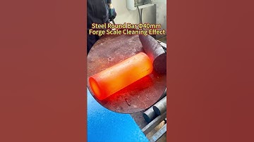 Forging Descaling Machine Carbon Steel Round Bar Cleaning Test