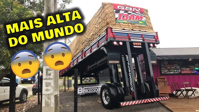 Caminhão mais arqueado do Brasil está pronto e causa polêmica nas redes  sociais 