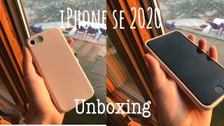 unboxing iPhone se 2020\/\/white,64 gb\/\/and setup!