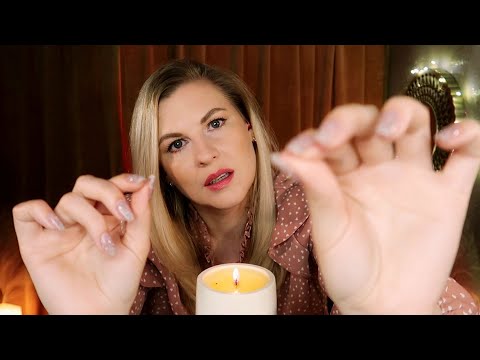 ASMR Sleep Hypnosis 💤 Hand Movements 🤲🏼 Crackling Candle 🕯 (Layered Sounds)