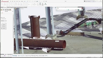 Xtract3D - CAD from an Faro E57 Pointcloud in Solidworks