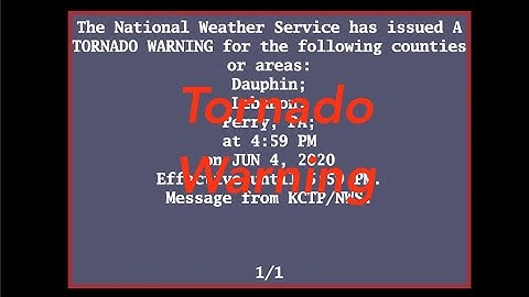 EAS Reenactment Mock: TOR for Dauphin, Perry and Lebanon counties - 07/04/2020