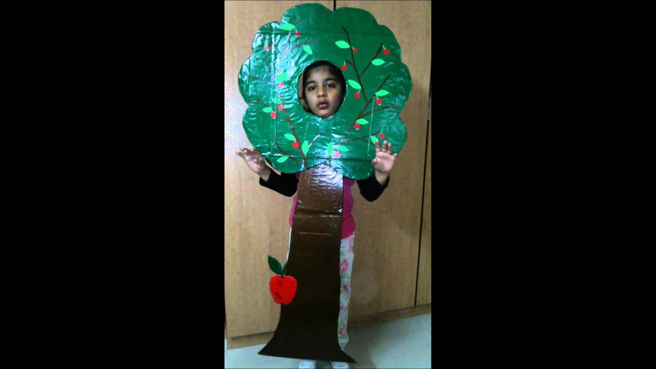 Fancy dress competition as a tree - YouTube
