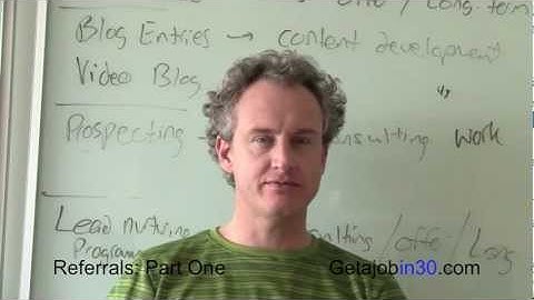 Get a Job! - Using Referrals to Get and Interview and Land that Job - Part 1