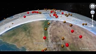 Global Visualization of Subsurface Earthquakes in Google Earth