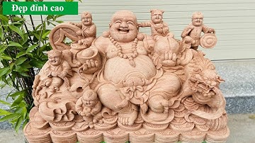 Tượng Phật Di Lặc Ngồi Ngũ Phúc đẹp đỉnh cao